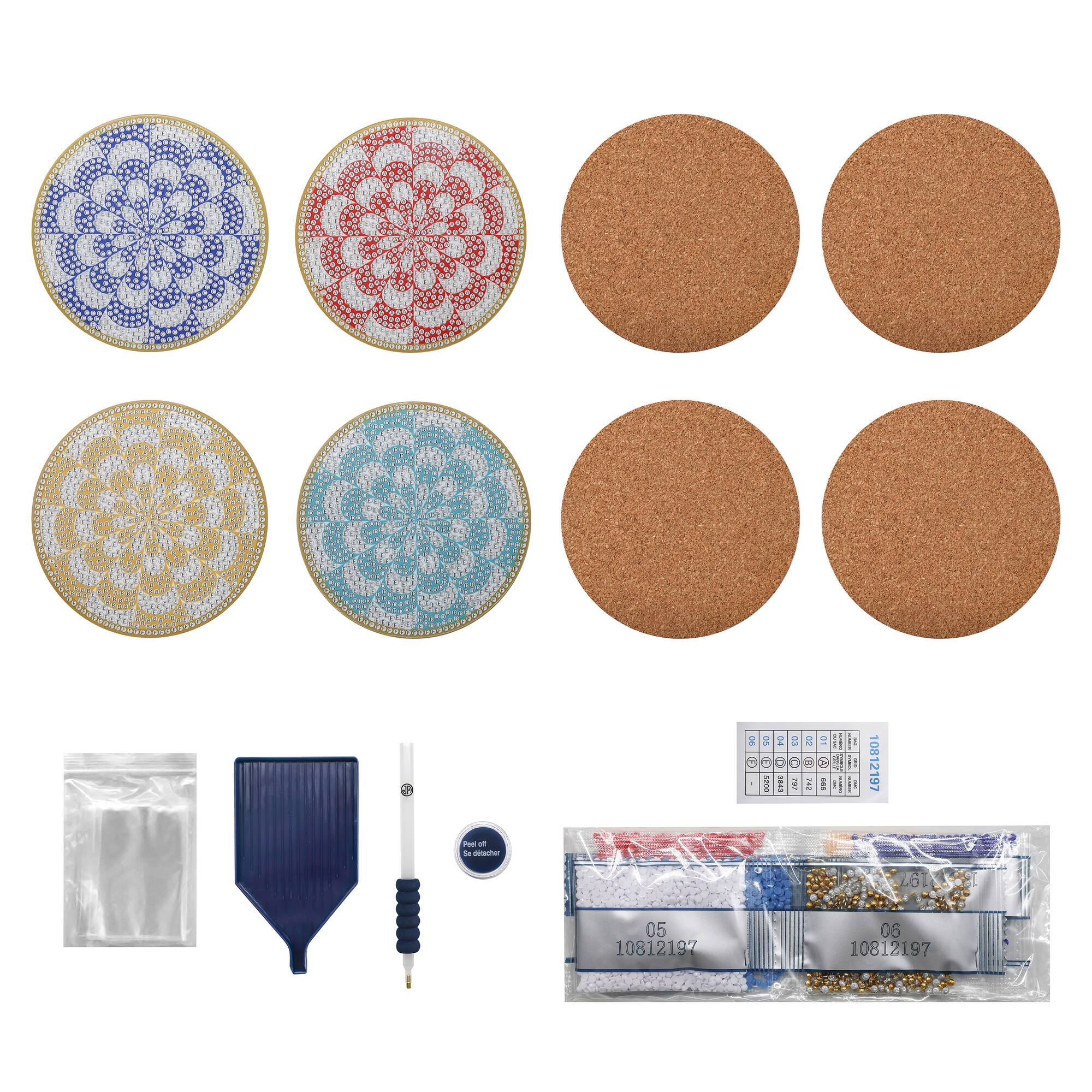 Jonathan Adler x Michaels Round Flower Diamond Art Coaster Kit